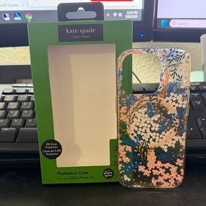 kate spade Blue and Pink Floral iPhone Case